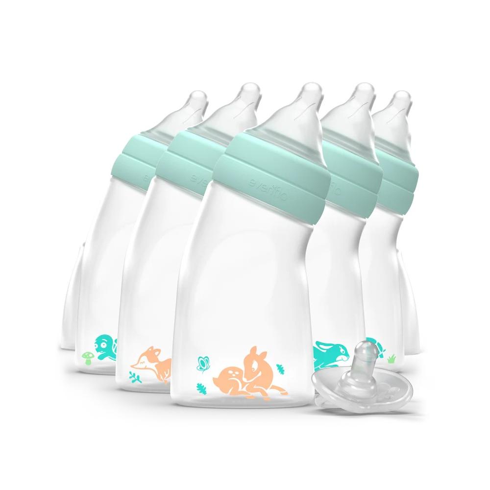 Evenflo Balance + Baby Bottles - Angled Standard Neck Plastic