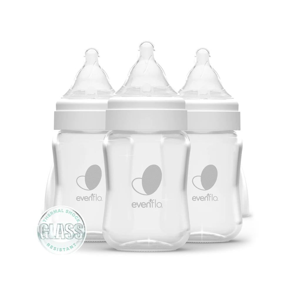 Evenflo Balance + Glass Wide Neck Baby Bottles