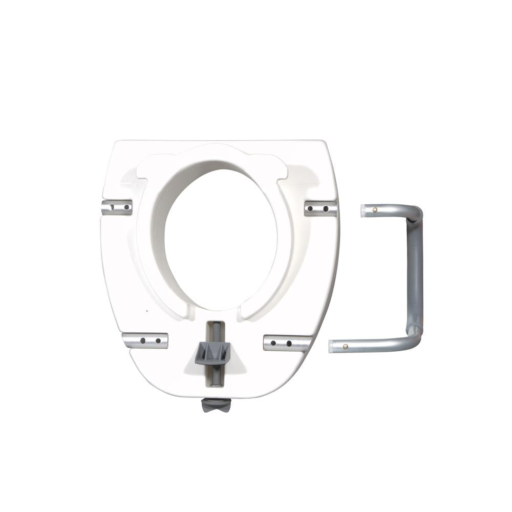 Drive™ Premium Elongated Raised Toilet Seat with Arms 5 Inch Height