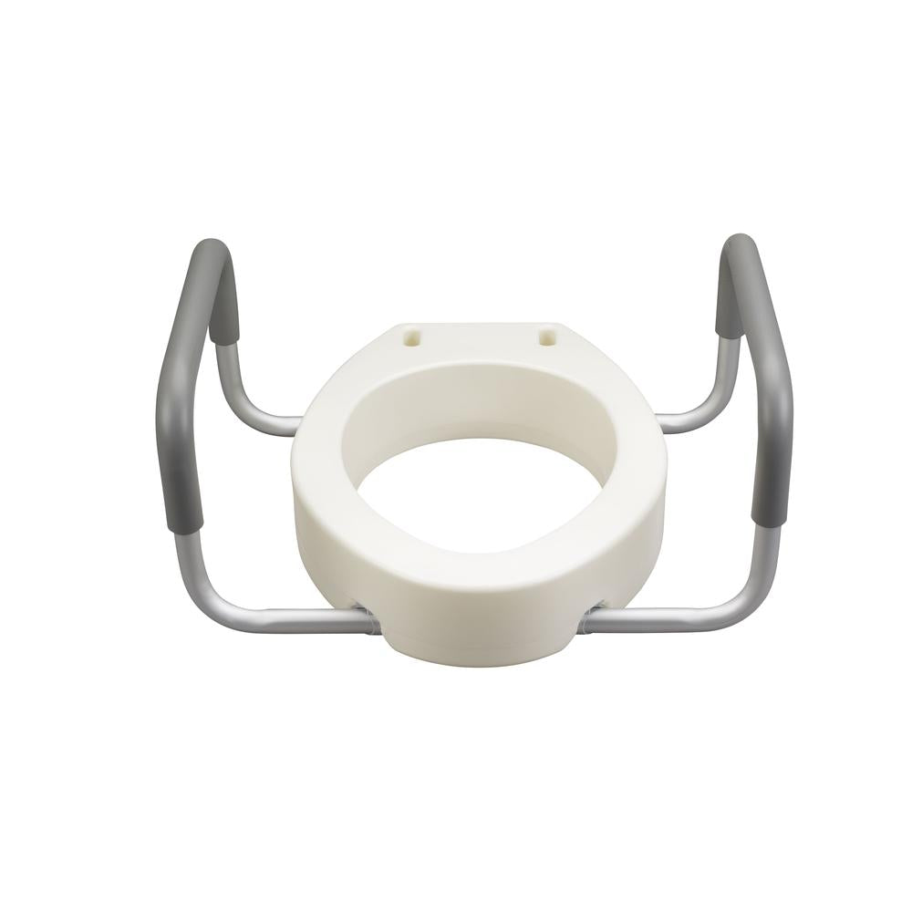 Drive™ Premium Elongated Raised Toilet Seat with Arms 3-1/2 Inch Height