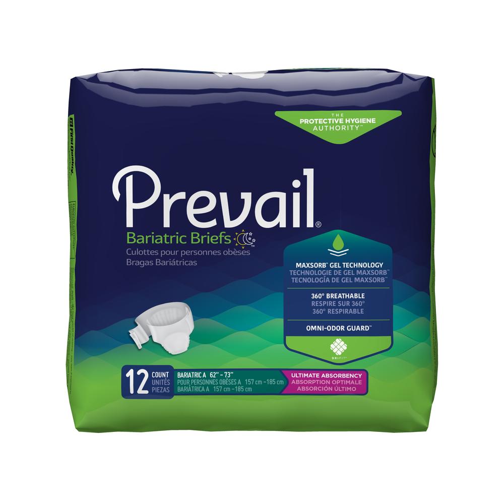 Prevail® Bariatric Heavy Absorbency Incontinence Brief
