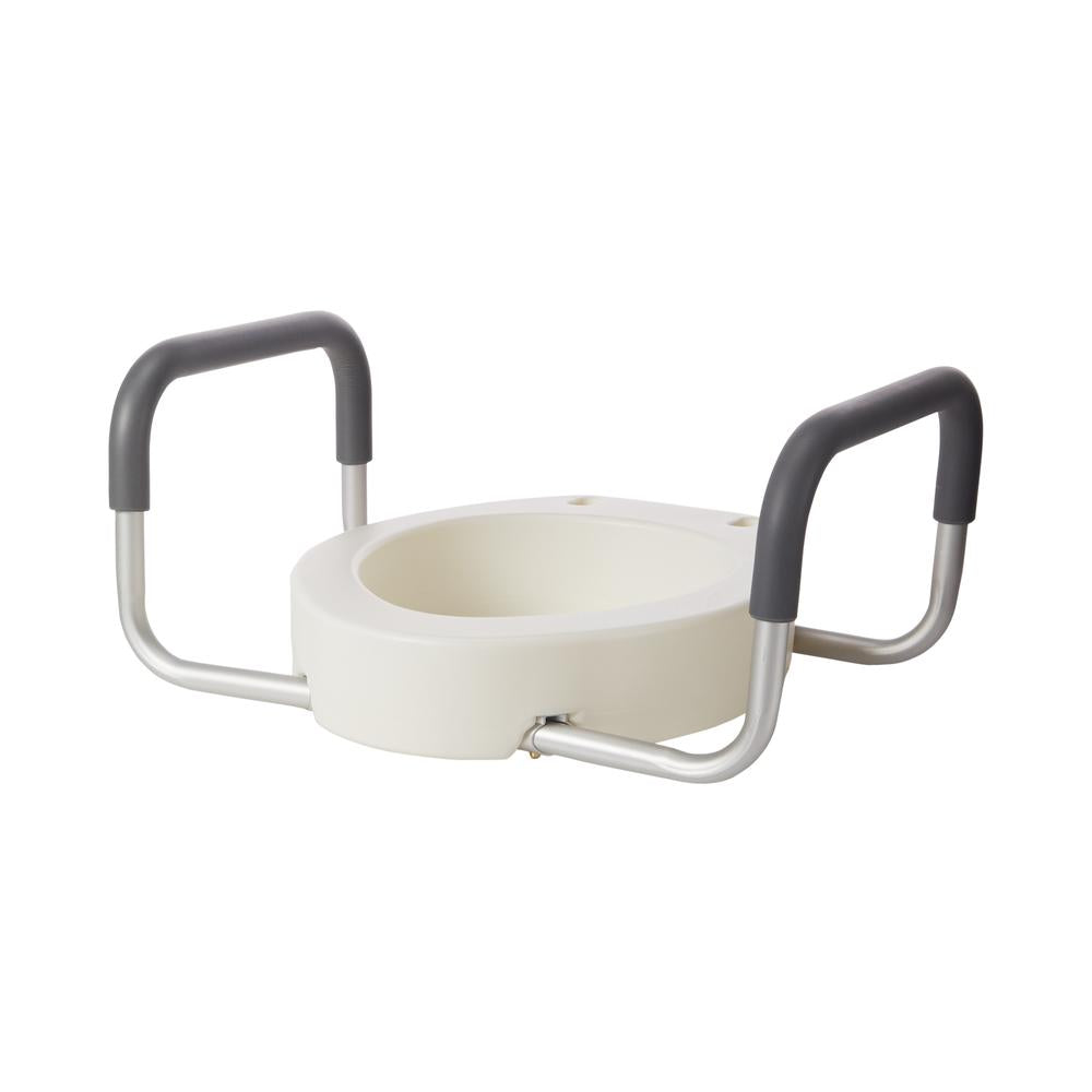 Drive™ Premium Elongated Raised Toilet Seat with Arms 3-1/2 Inch Height