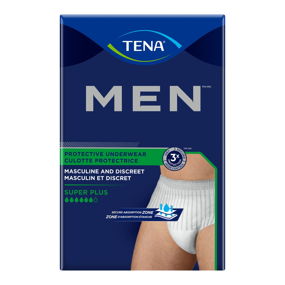 TENA® MEN™ Super Plus Heavy Absorbency Incontinence Pull-On Underwear