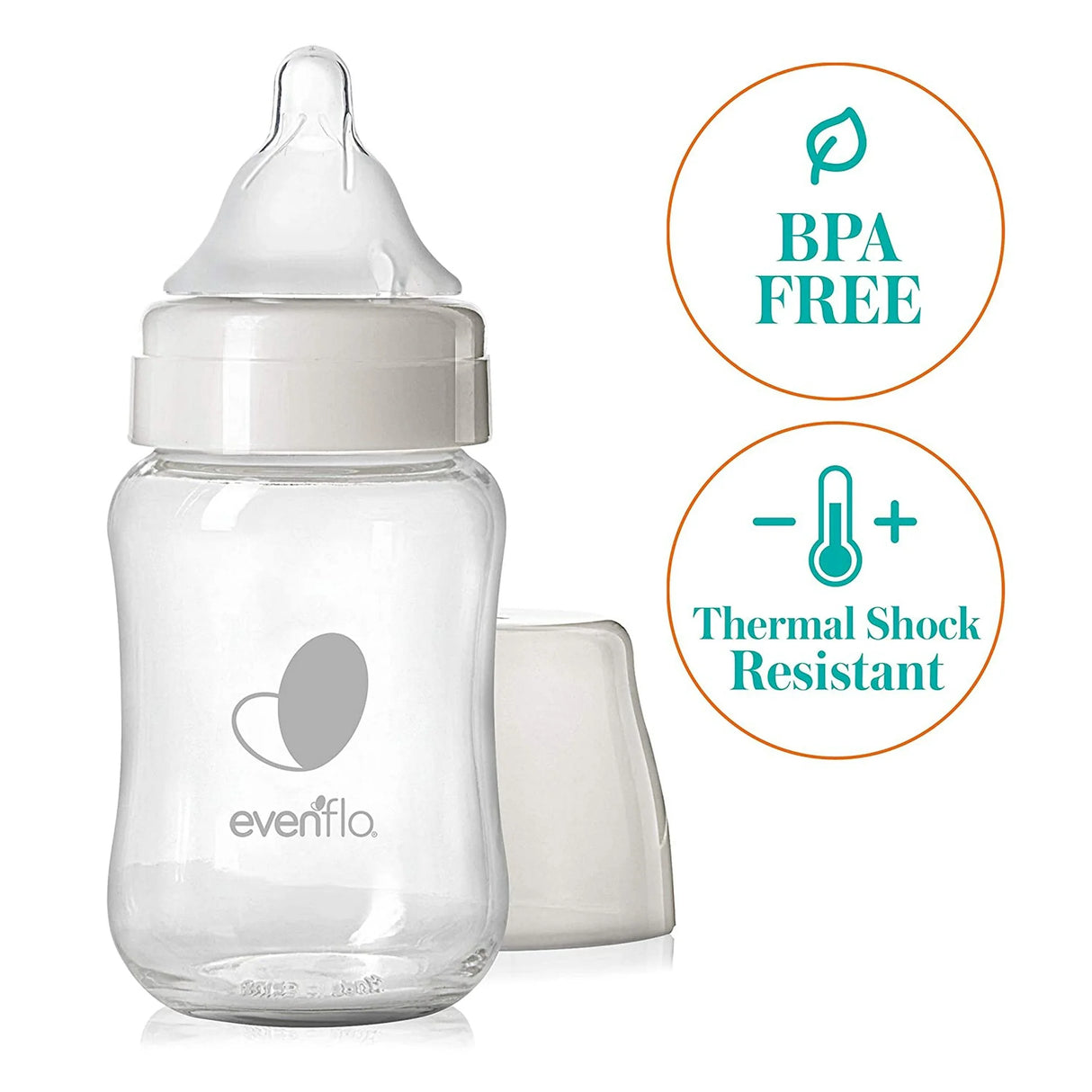 Evenflo Balance + Glass Wide Neck Baby Bottles