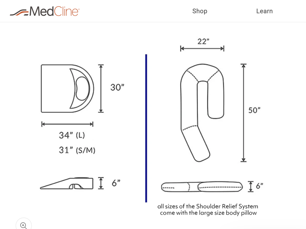 MedCline Shoulder Relief System