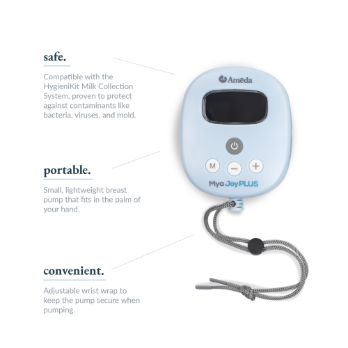 Ameda Mya Joy PLUS Rechargeable, Quiet, and Portable Double Breast Pump