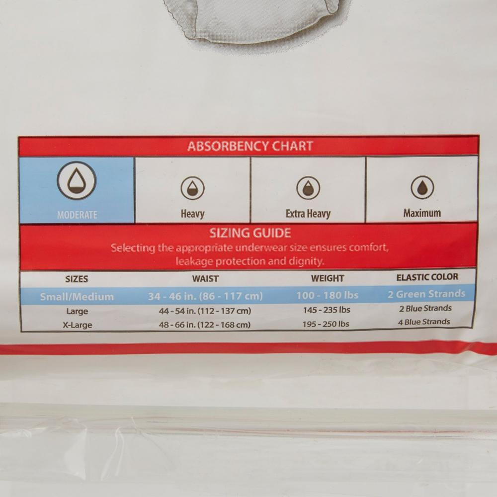 Simplicity™ Adult Absorbent Underwear Small / Medium