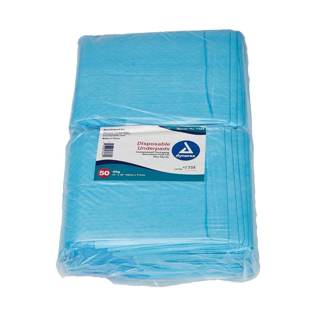 Dynarex® Disposable Fluff Light Absorbency Underpad