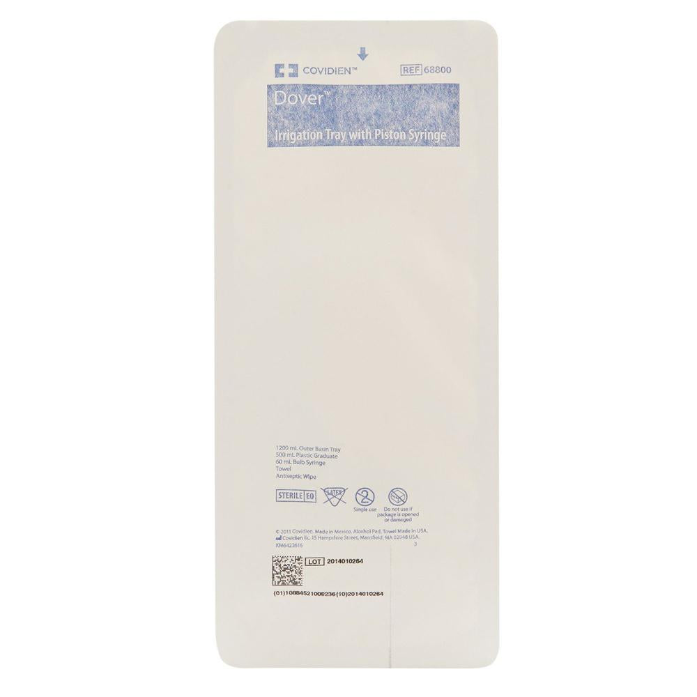 Front view of the KenGuard® Irrigation Tray with Piston Syringe Kit product packaging