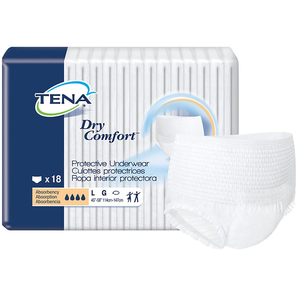 TENA® Dry Comfort™ Absorbent Underwear Large (Pack of 18)
