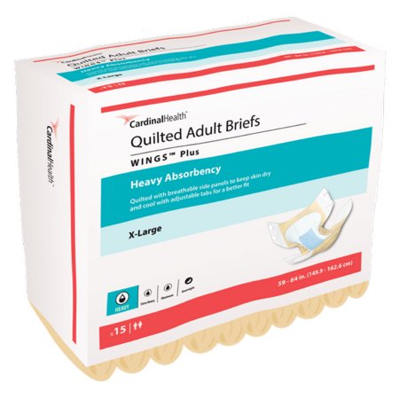 Wings™ Plus Heavy Absorbency Incontinence Brief