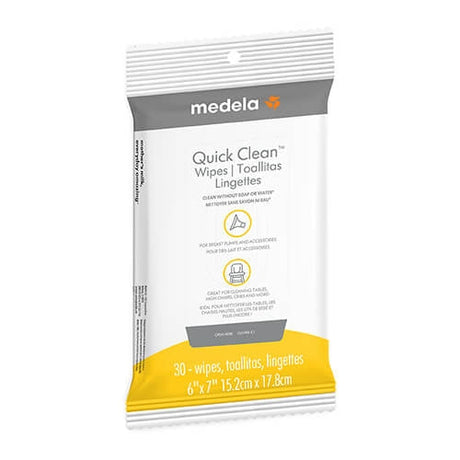 Side angle view of the Medela Quick Clean™ Wipes