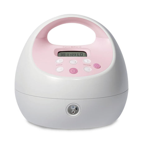 Front of the Spectra S2 Plus Electric Breast Pump With LED Screen On