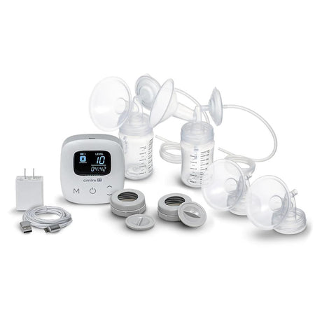 The Cimilre P1 breast pump kit including all accesories included in the kit.