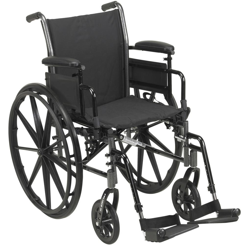 McKesson Cruiser III Light Weight Wheelchair 20" Seat