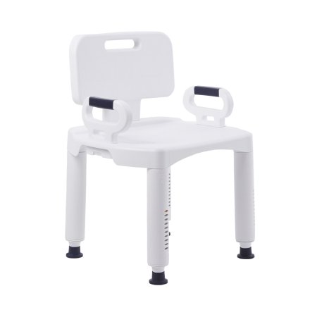 McKesson Plastic Bath Bench With Removable Arms and Back