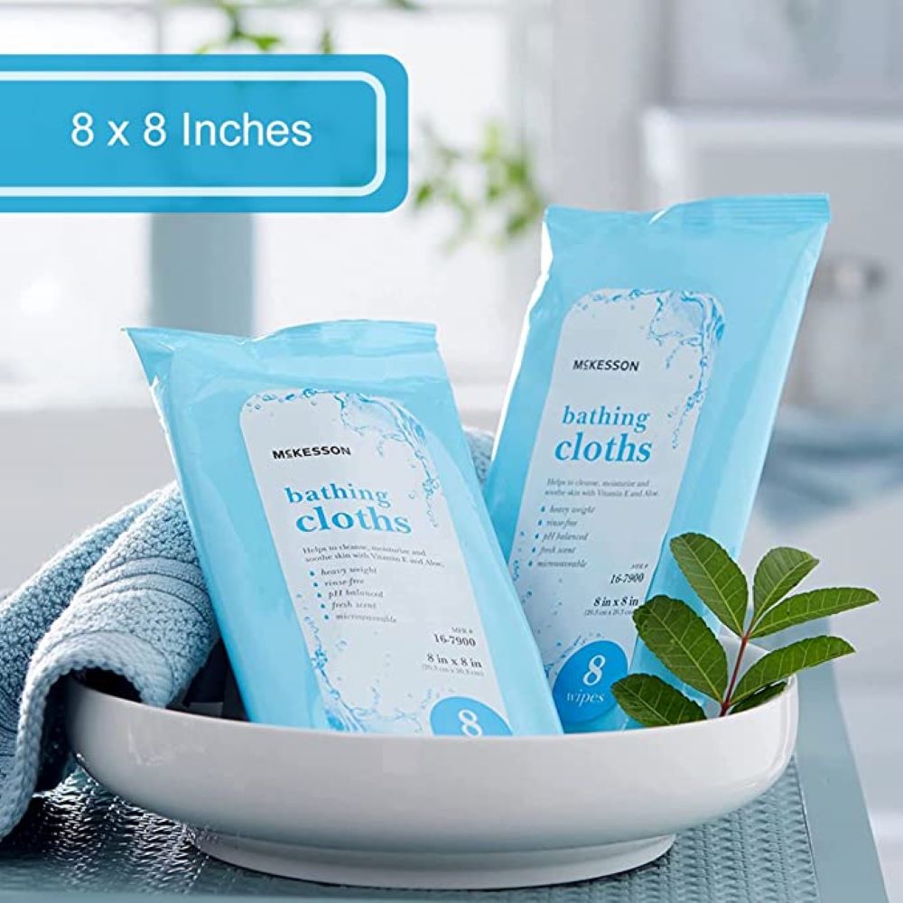 McKesson Rinse-Free Bath Wipes