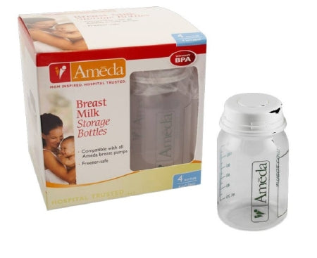 Ameda® HygieniKit® Breast Milk Storage Bottle with Lock-Tight Cap - 4 Count