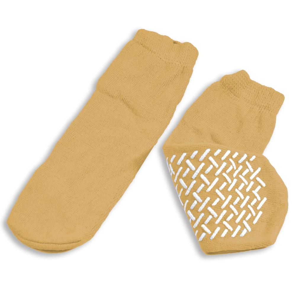 Soft Sole Slipper Socks X-Large Beige
