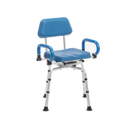 Front view of the Journey SoftSecure 360 Degree Rotating Shower Chair