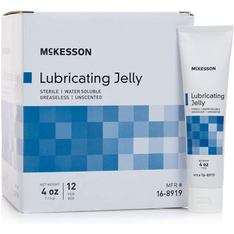 McKesson Sterile Lubricating Jelly 4 oz. Tubes Box of 12