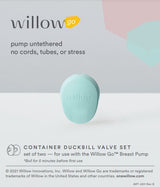 Willow Go Wearable Breast Pump Duckbill Valve Set (2 pack)