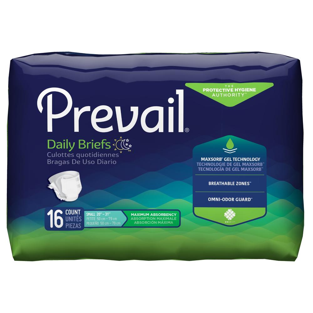 Prevail® Daily Maximum Absorbency Adult Briefs Small 16 ct.
