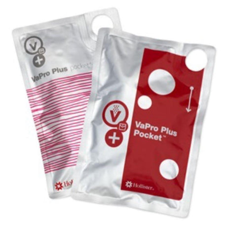 VaPro™ Plus Pocket® Urethral Catheter Front and Back of Individual Package