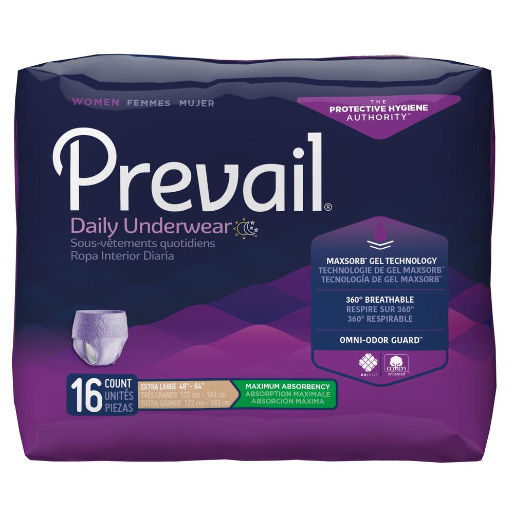 Prevail® Women's Daily Maximum Absorbency Adult Underwear