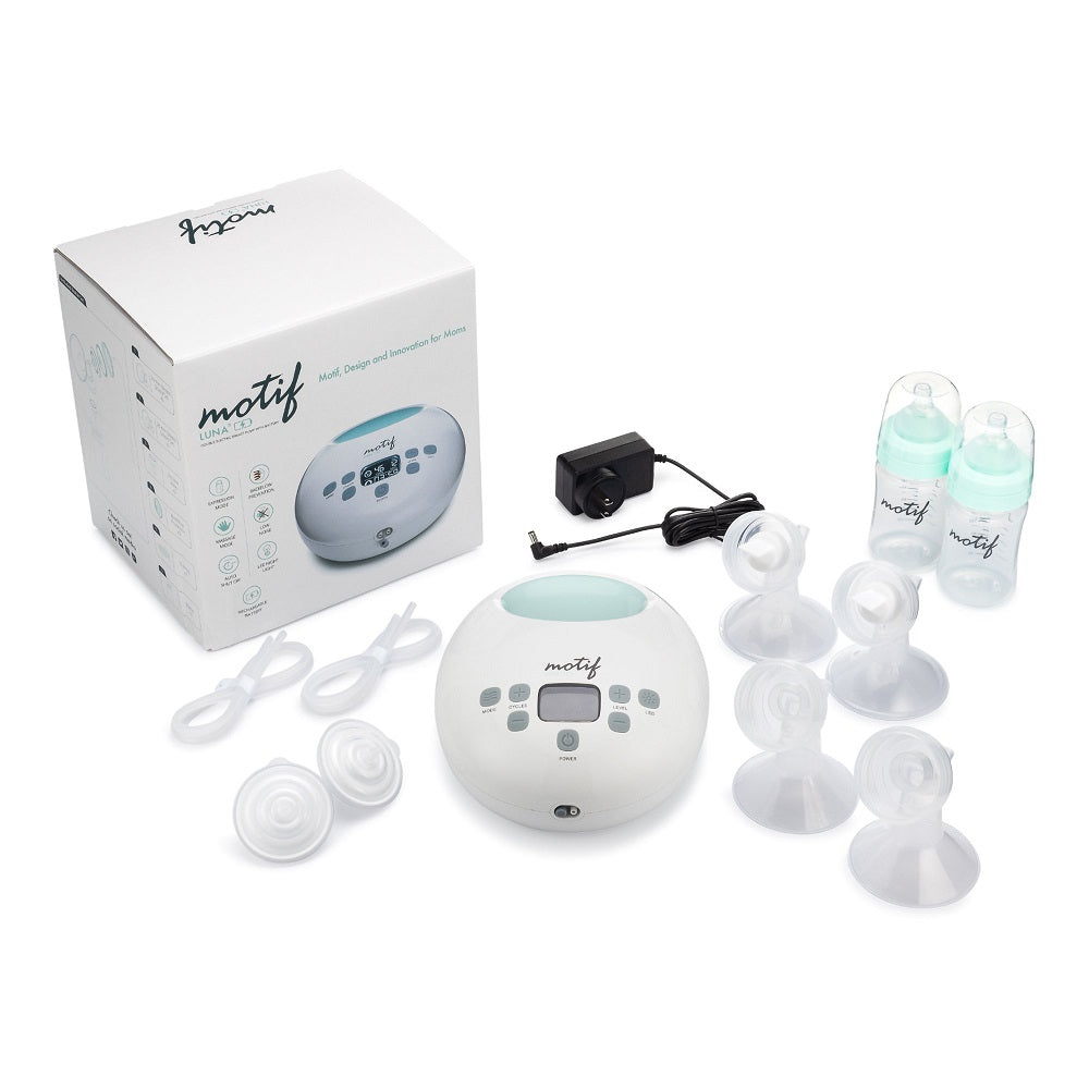 Luna Double Battery Powered Electric Breast Pump Kit