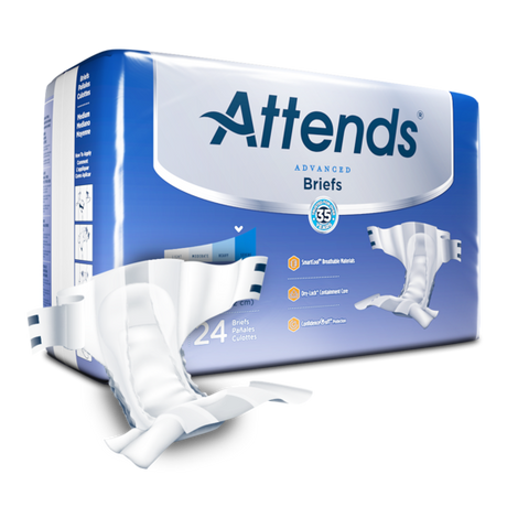 Attends® Advanced Heavy Absorbency  Disposable Incontinence Brief