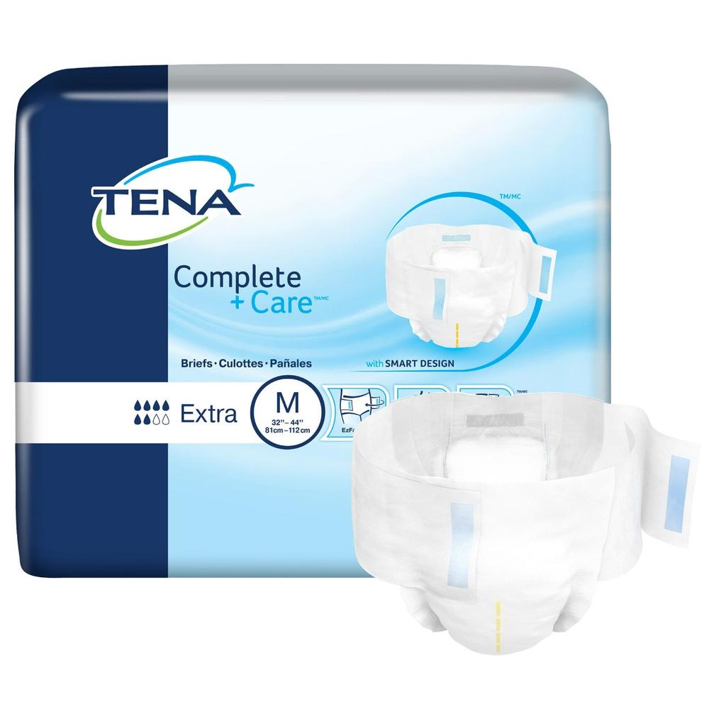 Unisex Adult Incontinence Brief TENA Complete + Care Extra Medium