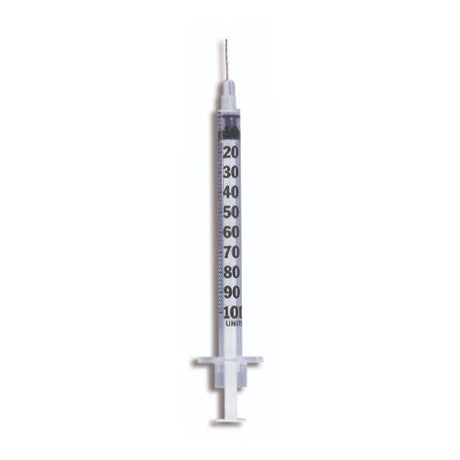 Ultra-Fine™ Lo-Dose™ Insulin Syringe with Needle 1 mL 29 Gauge 1/2 Inch Attached Needle Without Safety Case of 200