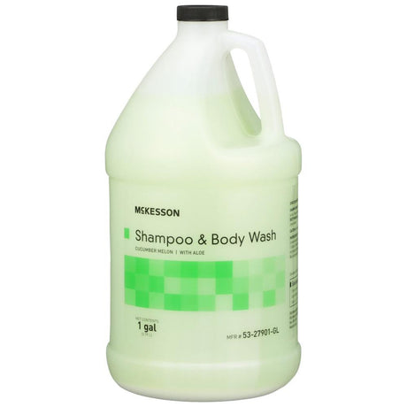 McKesson 2-in-1 Shampoo and Body Wash 1 Gallon Jug Cucumber Melon