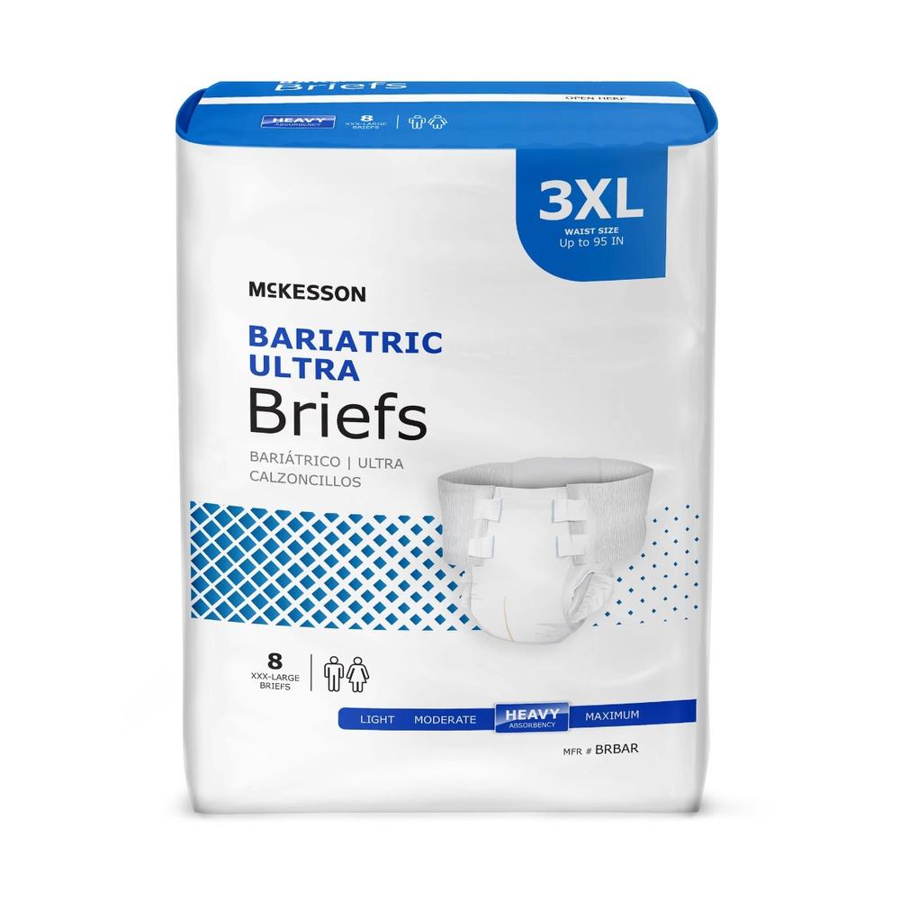 McKesson Heavy Absorbency Adult Bariatric Incontinence Brief Size