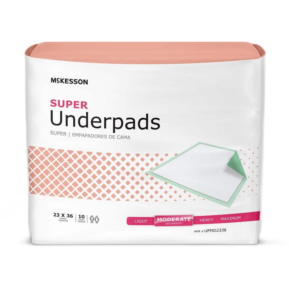 McKesson Super Disposable Fluff / Polymer Moderate Absorbency Underpad
