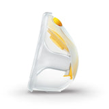 Assembled side view of the Medela Hands-free Collection Cups