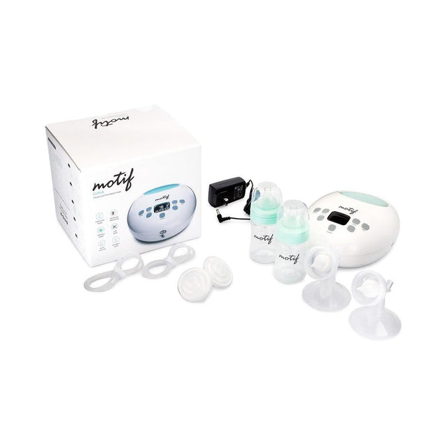 The Complete Luna Double Electric Breast Pump Kit with all accesories and packaging