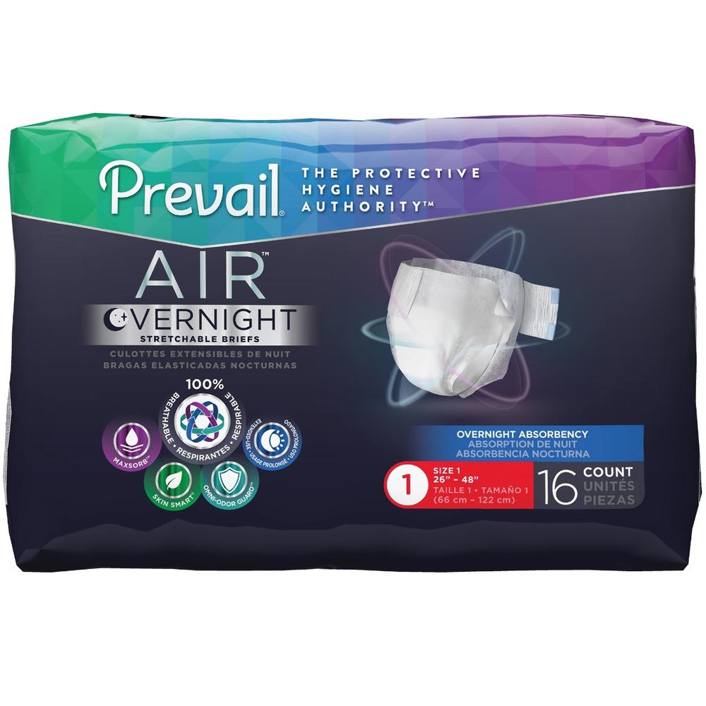 Prevail Air™ Overnight Briefs