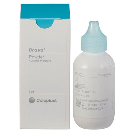 Coloplast Brava Ostomy Barrier Skin Powder with packaging