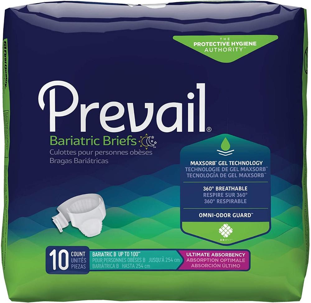 Prevail® Bariatric Heavy Absorbency Incontinence Brief