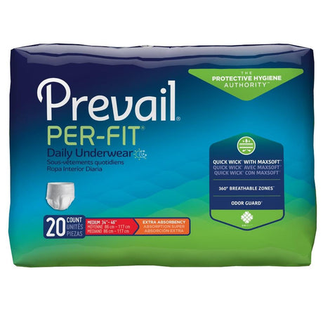 Prevail® Per-Fit® Heavy Absorbency Incontinence Underwear Size Medium 20 Pack