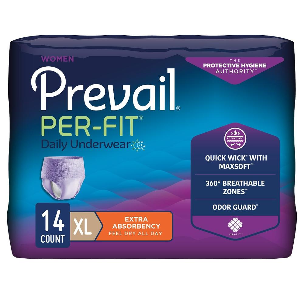 Prevail Per-Fit Female Adult Absorbent Underwear X-Large (Bag of 14)