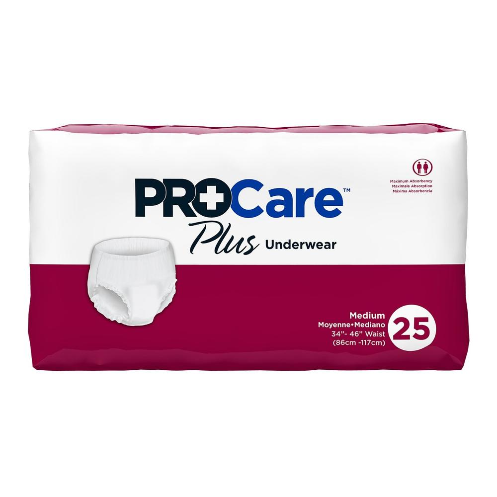 ProCare™ Plus Absorbent Underwear Medium (Bag of 25)