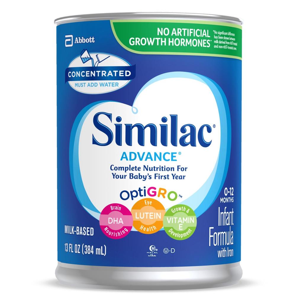Abbott Similac Advance 20 Liquid Concentrate Infant Formula Can 13 Fl Oz