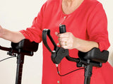 An older woman shown with her arms inside the Journey So Lite® Glide armrests