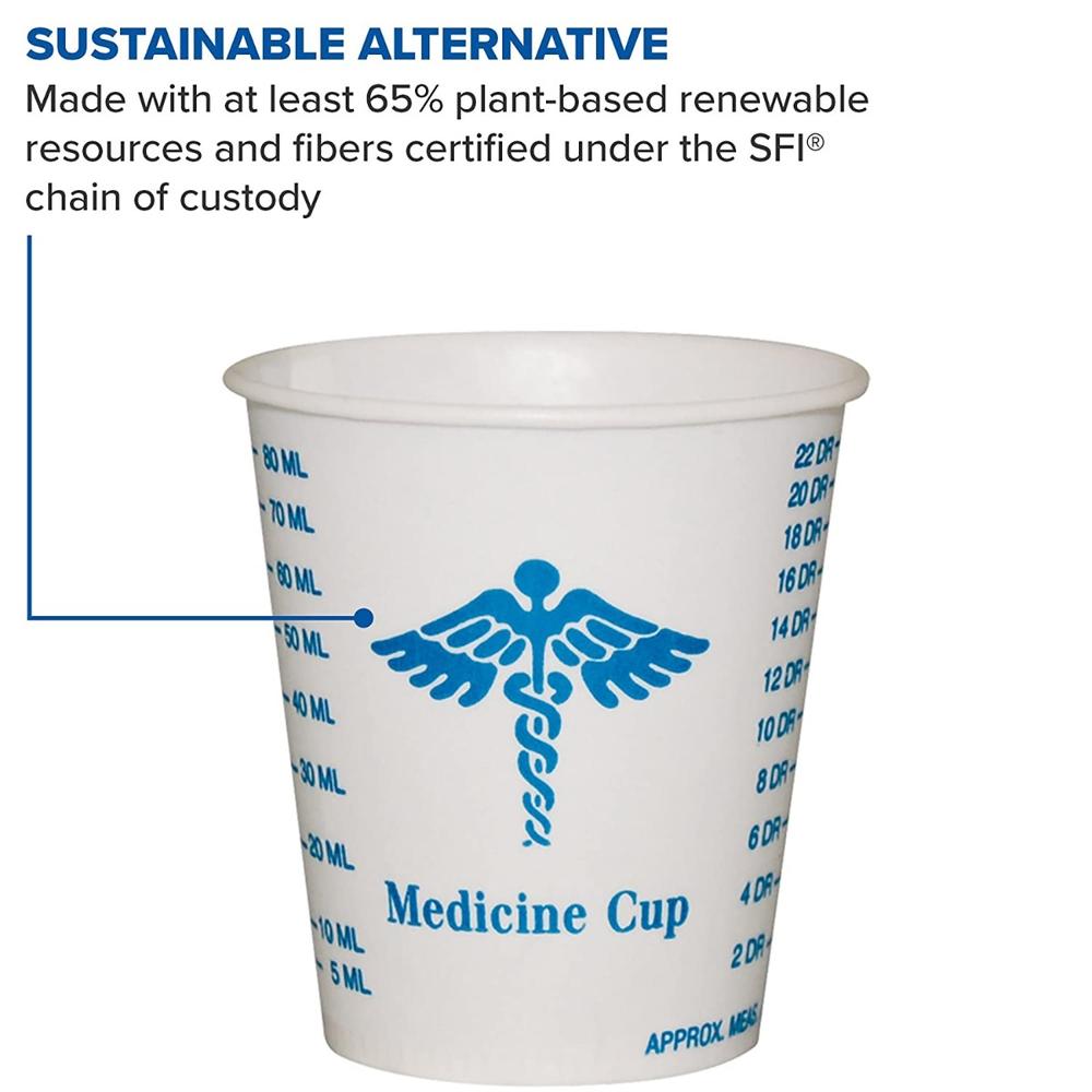 Solo® Disposable Graduated 3 oz Medicine Cups Sustainable Alternative