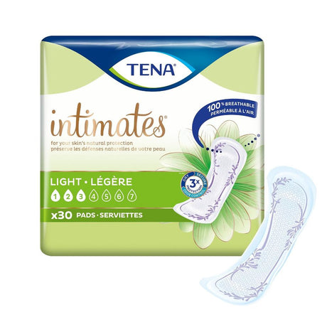 TENA Intimates Ultra Thin Light Absorbency Pad 9 Inch Length 30 Count Bag