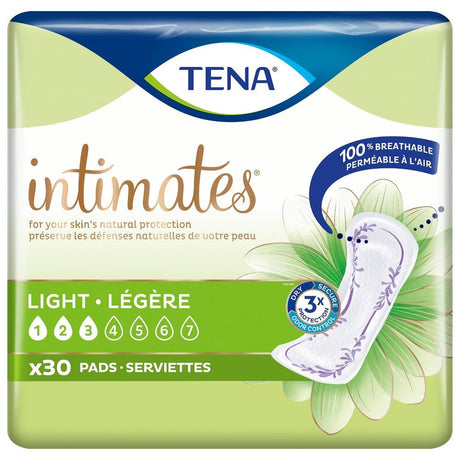 TENA Intimates Ultra Thin Light Absorbency Pad 9 Inch Length 30 Count Bag Large Image