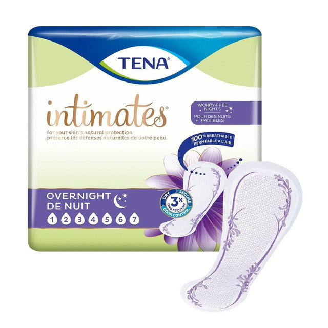 TENA Intimates Overnight Heavy Absorbency Pad 16 Inch Length Bag Of 28